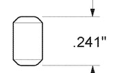 Kwikset 83105-001 Tumbler Lock Bottom Pin, Zinc, Gold, Specifications: #4 Size